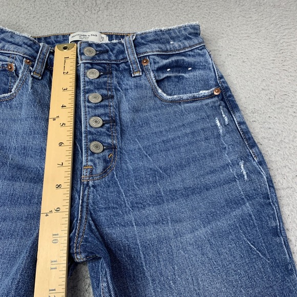 Abercrombie & Fitch Womens Size 26/2 The Skinny High Rise Curve Love Button Fly - Picture 3 of 10